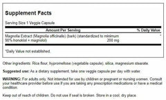 Swanson Magnolia Bark capsules close-up for daily wellness.