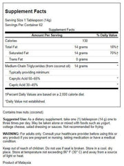 Swanson MCT Oil 32oz pour image showing smooth liquid for quick energy.