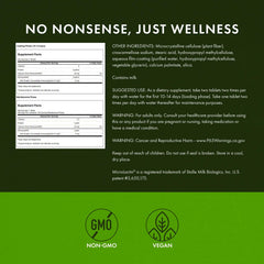 Swanson Microlactin label front: quality science-based supplement crafted in Fargo.