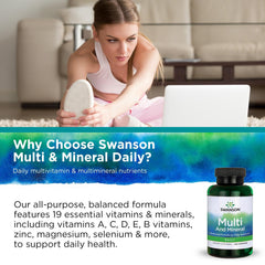Swanson Multi-Min Mineral bottle on a desk for a daily routine