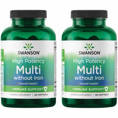 Swanson Multi Without Iron bottle front view for daily wellness