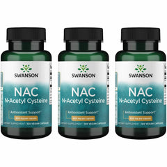 Swanson NAC 600 mg bottle front view for daily antioxidant support.