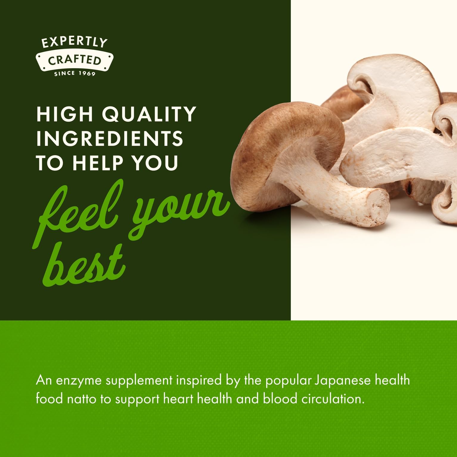 Packaging label image emphasizing GMP quality and shelf life guidance