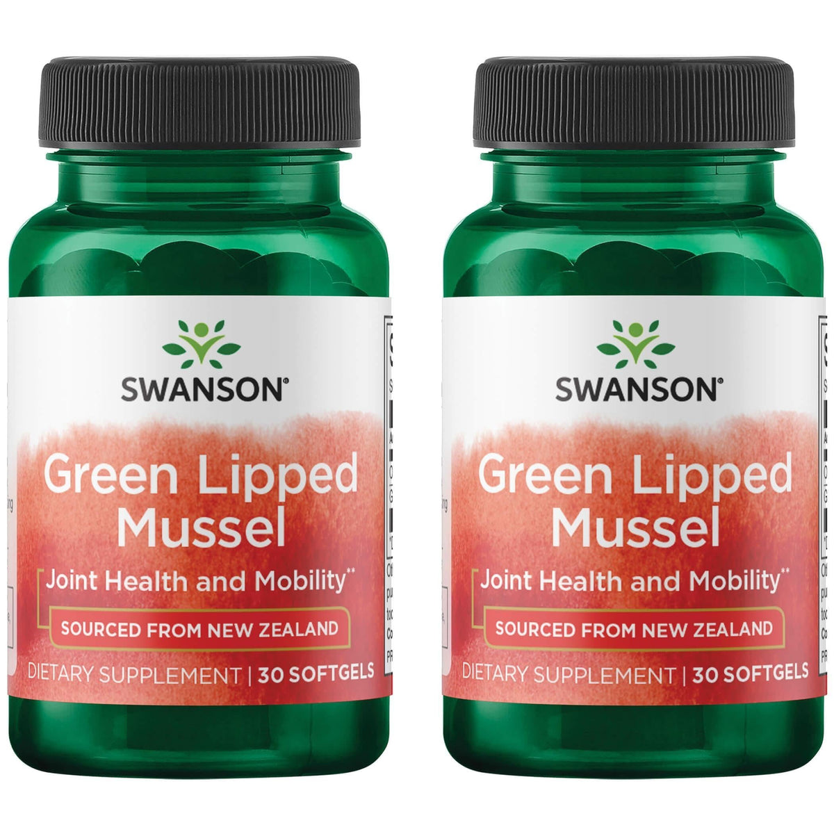 Swanson New Zealand Green Lipped Mussel Oil bottle for daily joint comfort and mobility support.