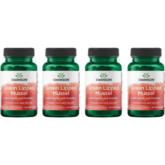 Swanson New Zealand Green Lipped Mussel Oil bottle for joint comfort and mobility.