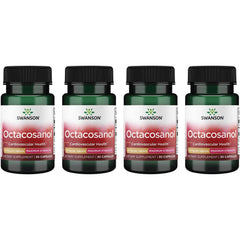 Swanson Octacosanol 20 mg capsules for cardiovascular health and cholesterol metabolism