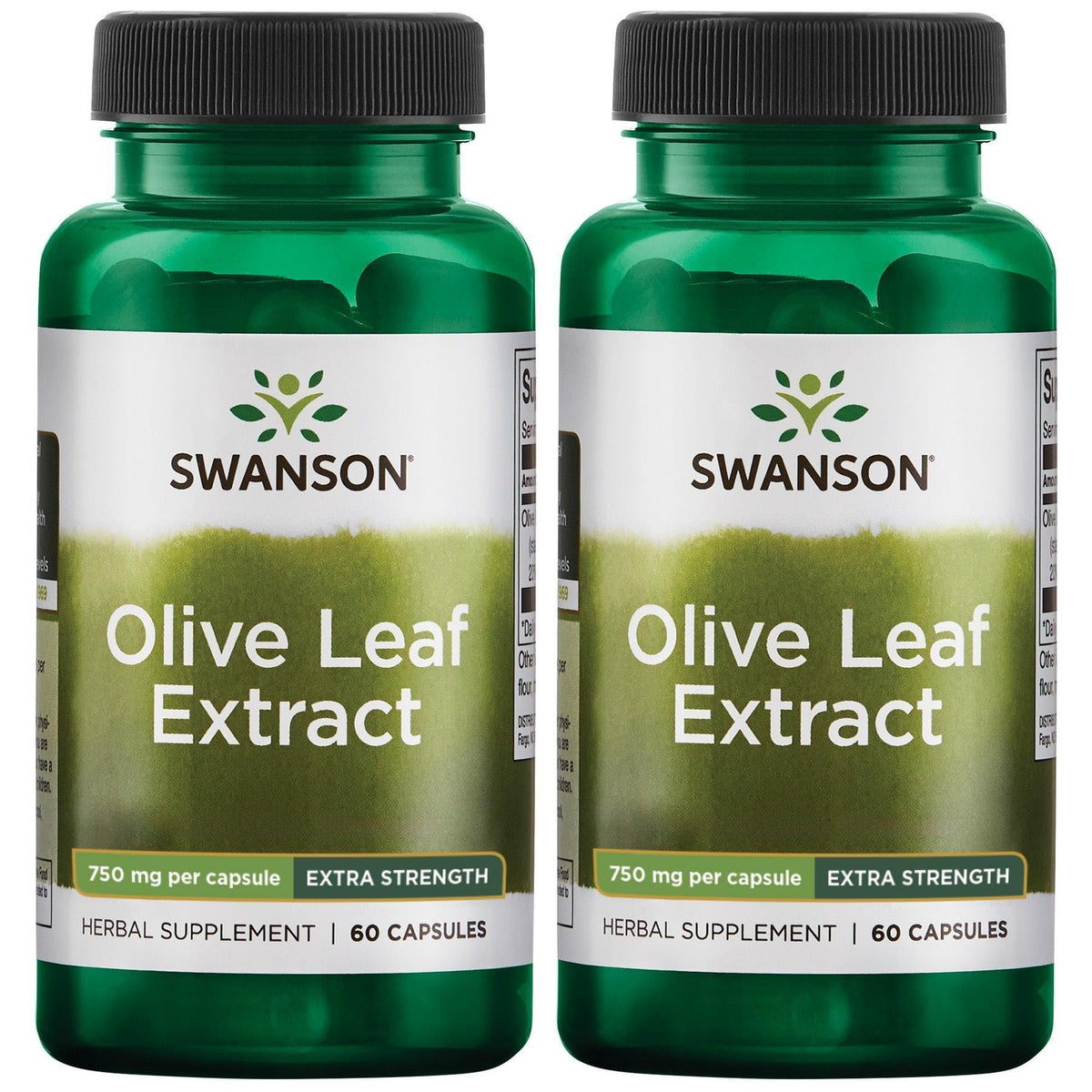 Swanson Olive Leaf Extract bottle pour highlighting oleuropein-rich immune support