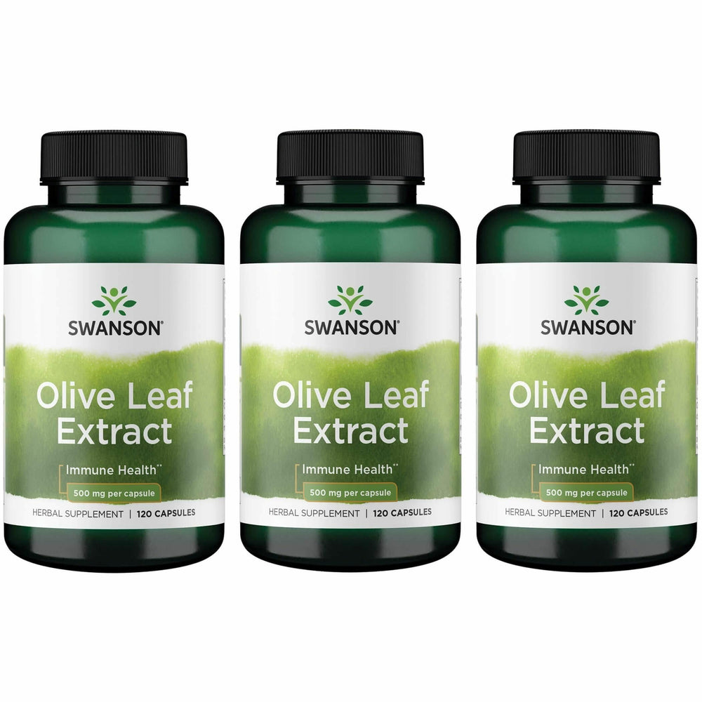 Swanson Olive Leaf Extract capsules bottle front for daily wellness