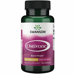 Swanson Ostivone bottle front shows high potency bone support.