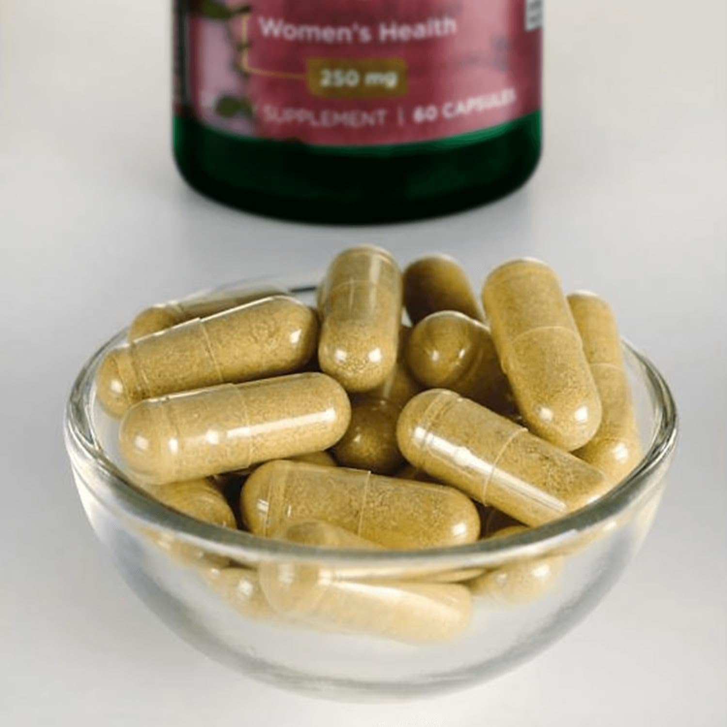 Swanson Ovarian Glandular bottle label with potency details.