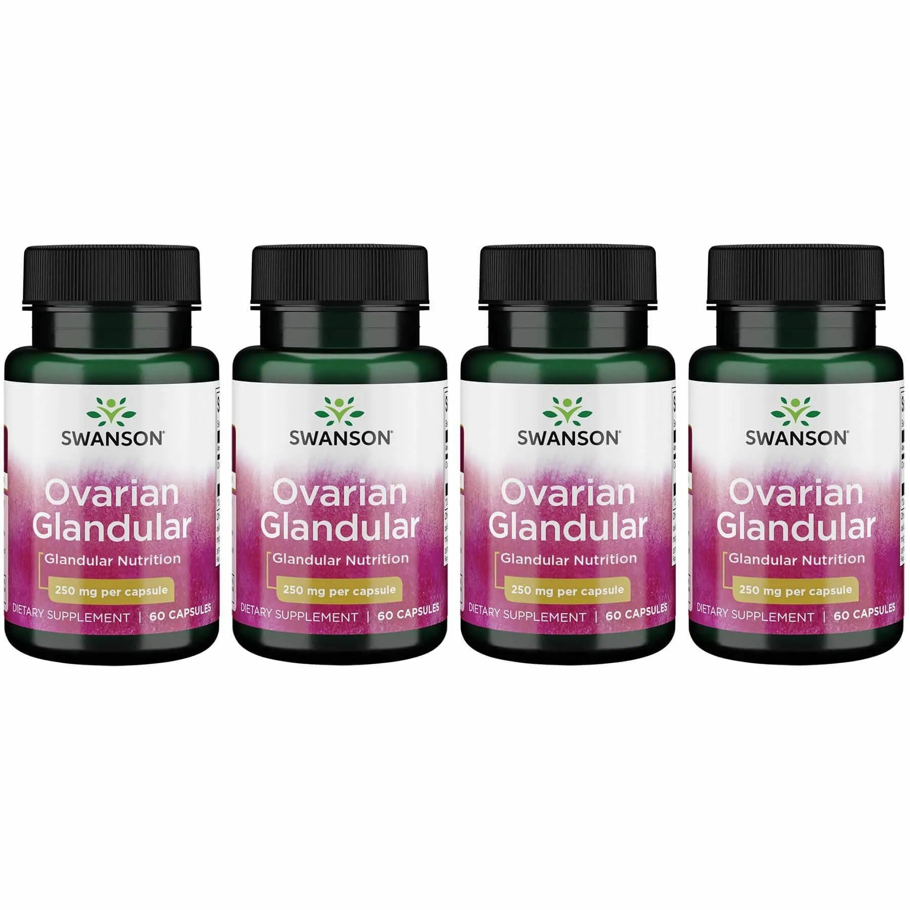 Swanson Ovarian Glandular bottle showing capsules for daily balance.