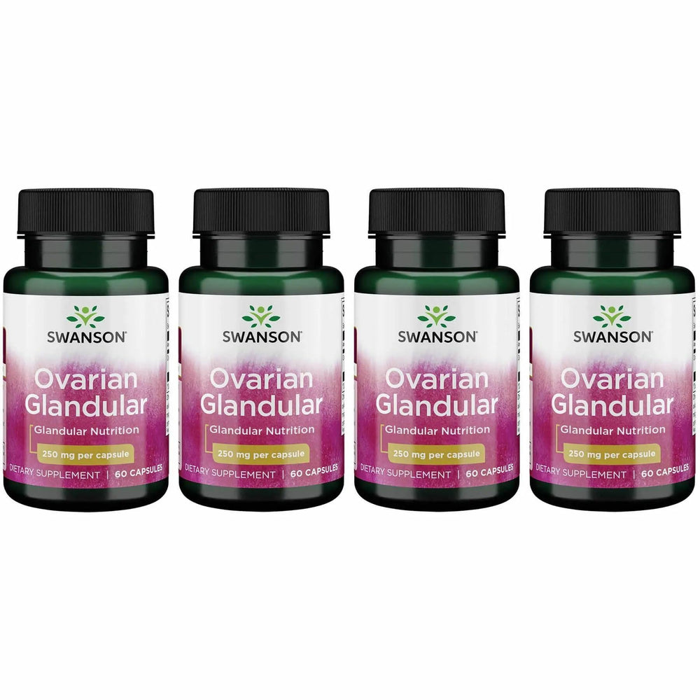 Swanson Ovarian Glandular bottle showing capsules for daily balance.