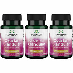 Swanson Ovarian Glandular capsules for daily balance support.