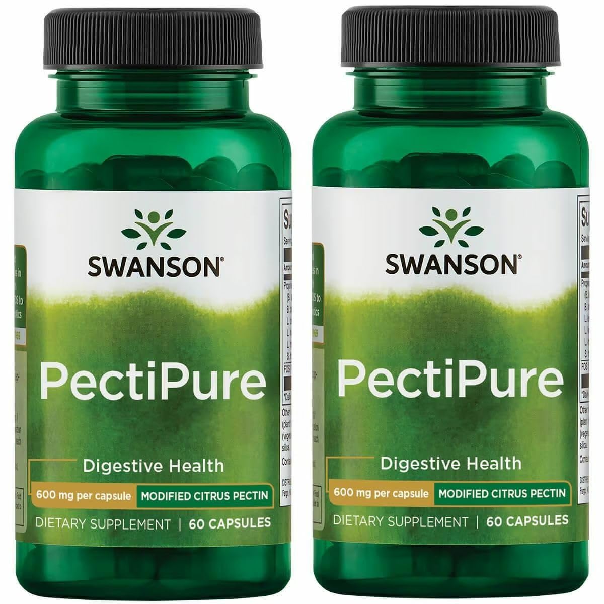 Swanson PectiPure bottle with capsules, convenient daily fiber support option