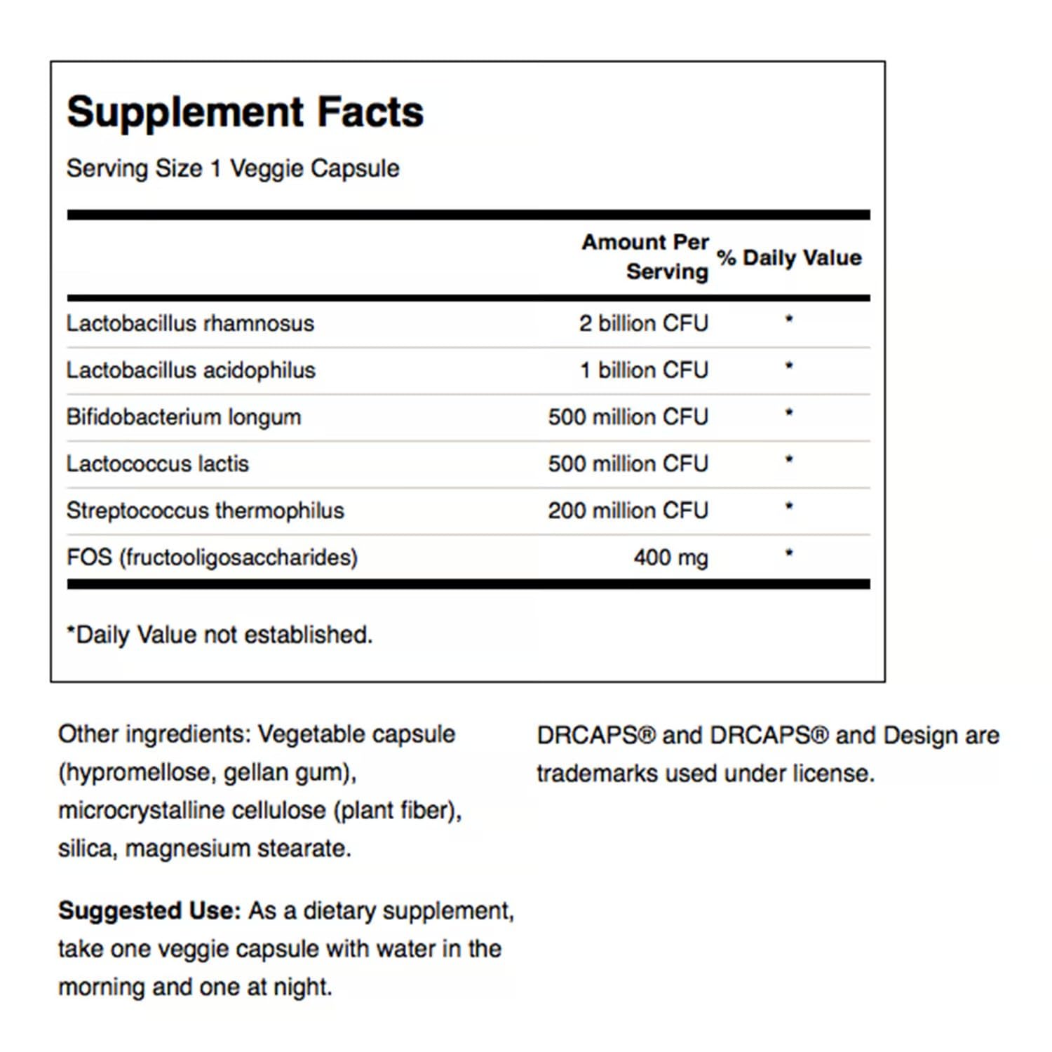 Swanson Probiotic Complex two-pack box shows value and convenience