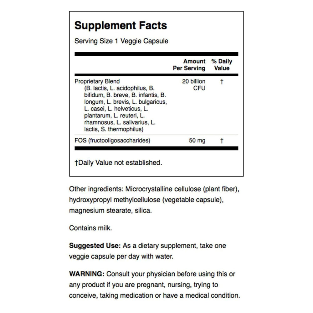 Swanson Probiotic digestive health capsules for easy daily use