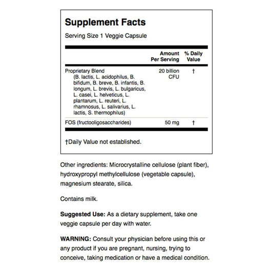 Swanson Probiotic digestive health capsules for easy daily use