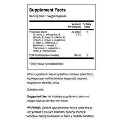 Swanson Probiotic digestive health capsules for easy daily use