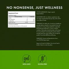 Swanson Psyllium Husk capsules closeup highlights small easy-to-swallow capsules.