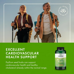 Swanson Psyllium Husk packing display emphasizes 300 capsules and 610 mg strength.