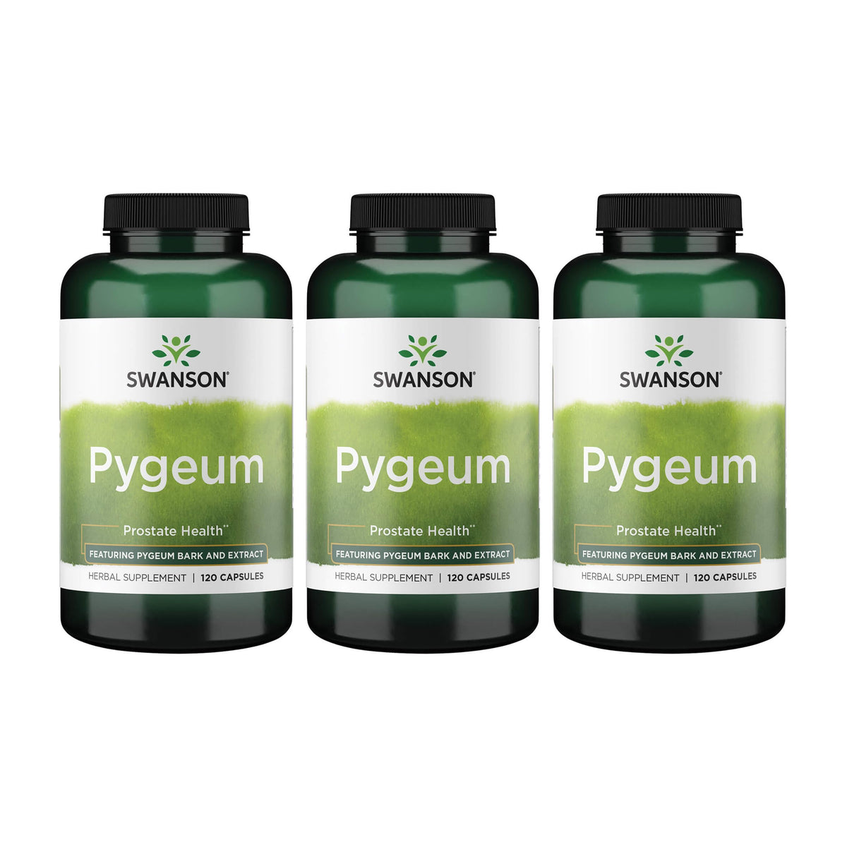 Swanson Pygeum 400 mg bottle front promoting urinary tract support