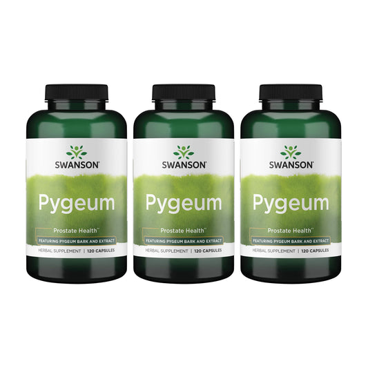 Swanson Pygeum 400 mg bottle front promoting urinary tract support