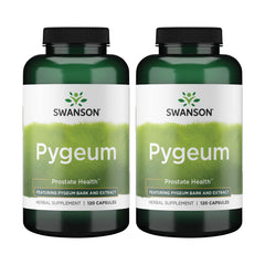 Swanson Pygeum 400mg bottle front shows herbal urinary support.