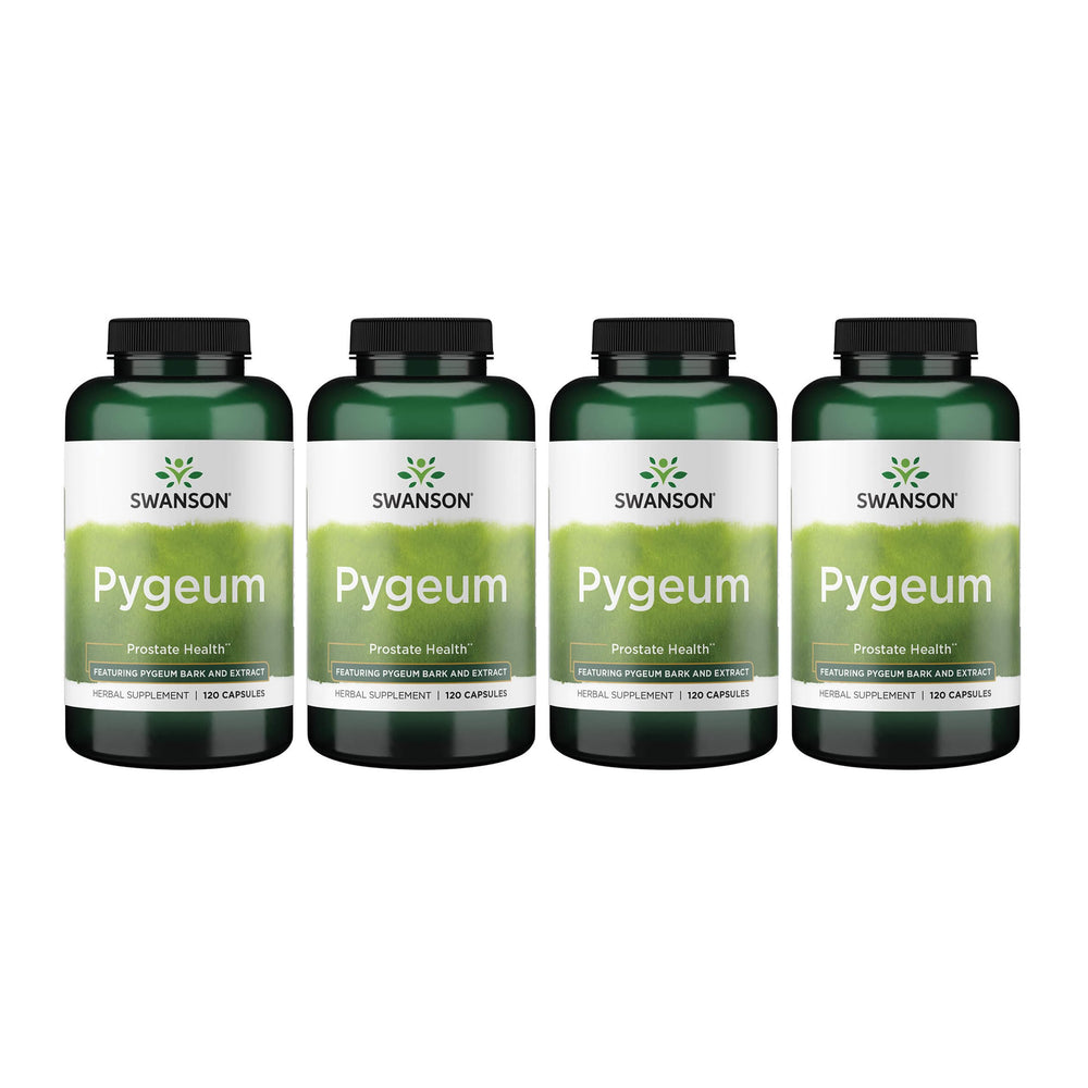Swanson Pygeum 400 mg capsules promote urinary tract health and prostate comfort.