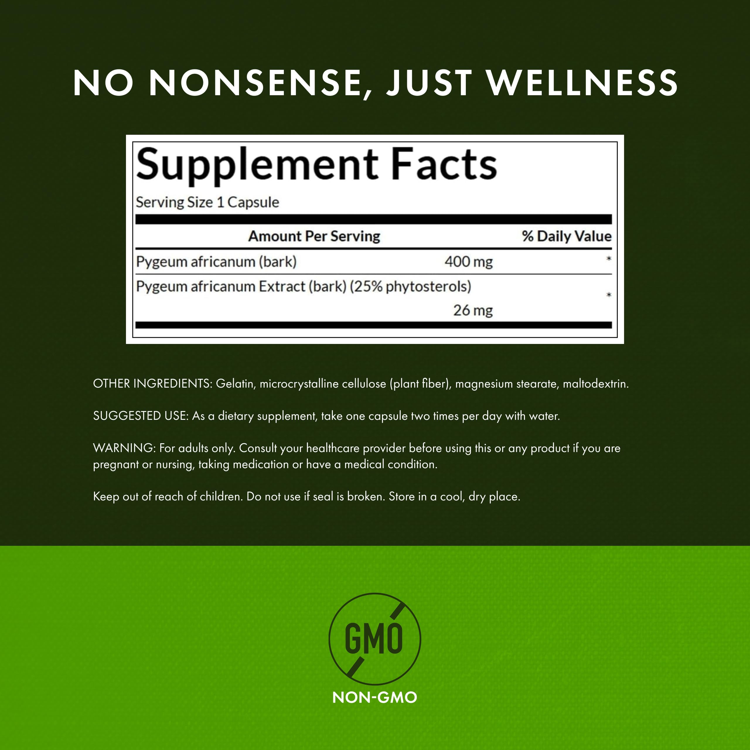 Swanson Pygeum extract tablets support urinary comfort in men.