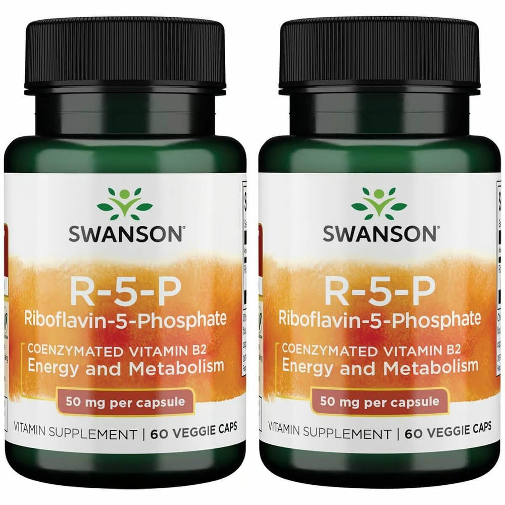 Swanson R-5-P bottle front showing energy support with active B2 form.