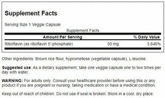 Close-up of Swanson R-5-P capsules emphasizing easy-to-swallow daily intake.