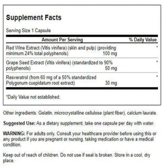 Swanson Resveratrol Complex capsules close-up highlighting daily capsule form.