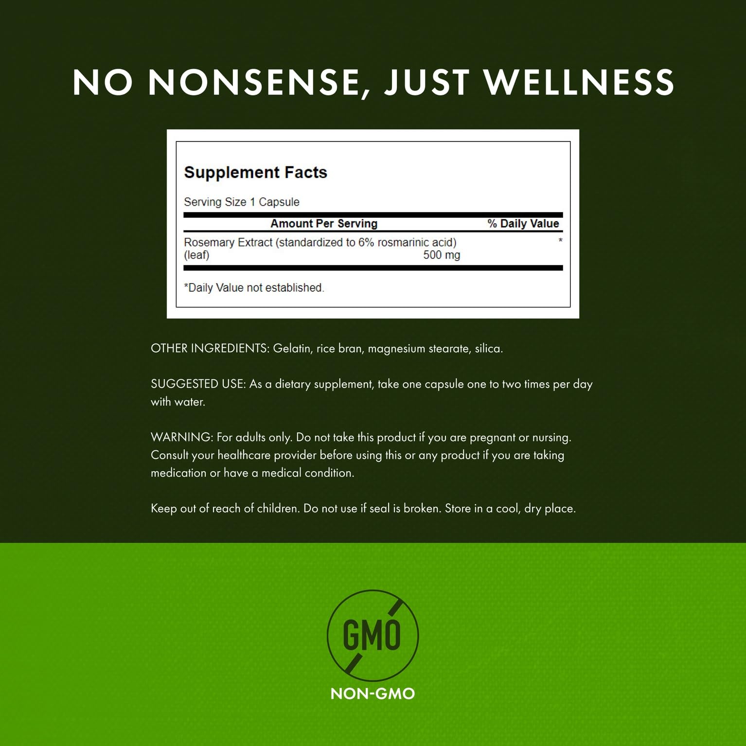 Swanson Rosemary Extract capsules for mood support and daily wellness.
