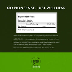 Swanson Sea Cucumber label detail highlighting traditional formula