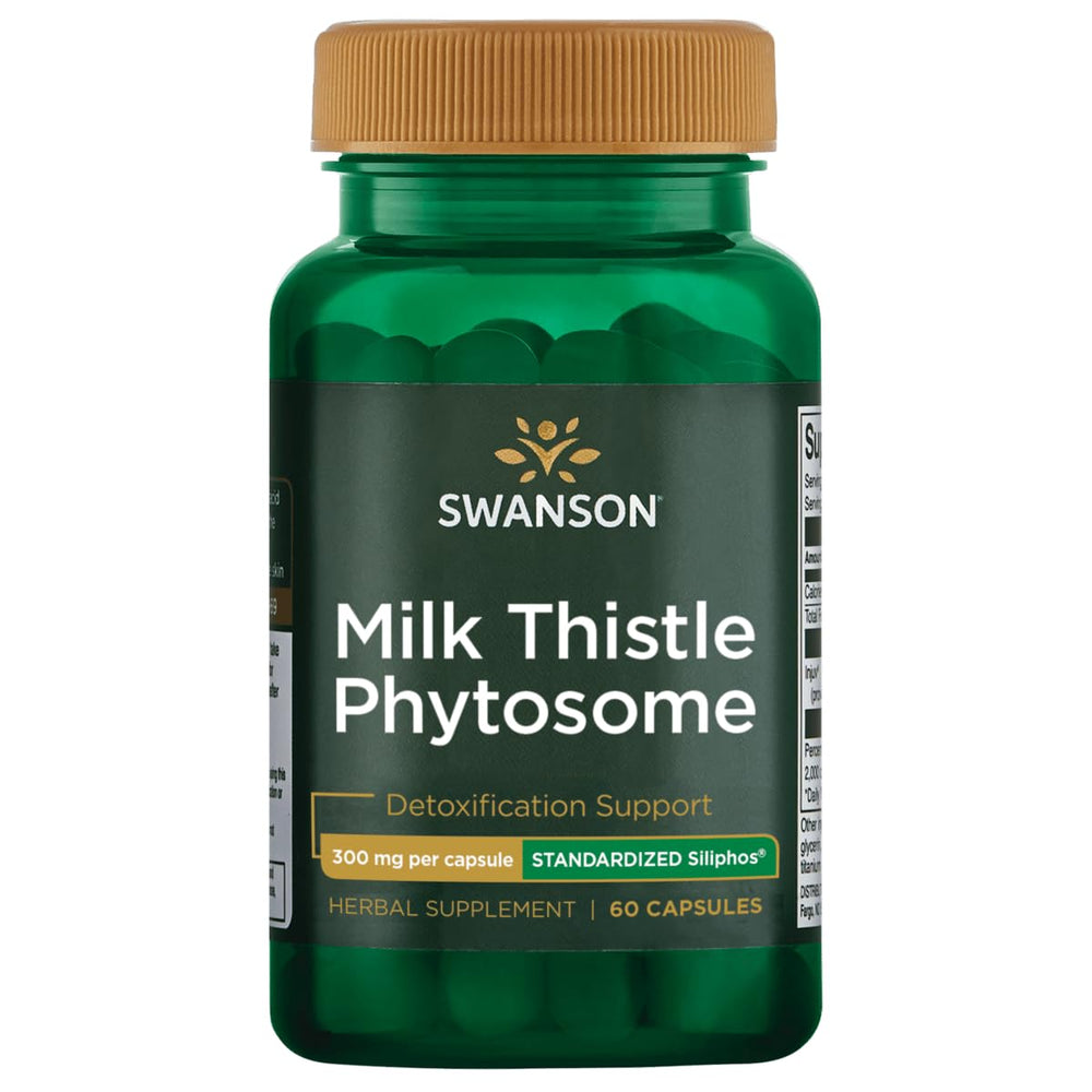 Swanson Siliphos bottle front with capsules for easy daily use