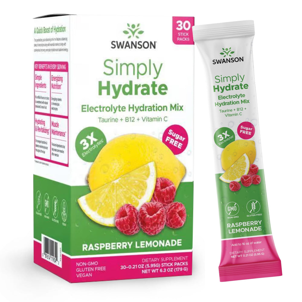 Swanson Simply Hydrate electrolyte powder tub for daily mineral-enabled hydration