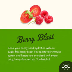 Swanson Simply Hydrate label front shows Berry Blast flavor