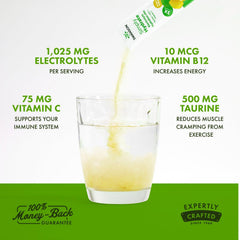 Swanson Simply Hydrate lemon-lime drink after workouts or outdoor activities.