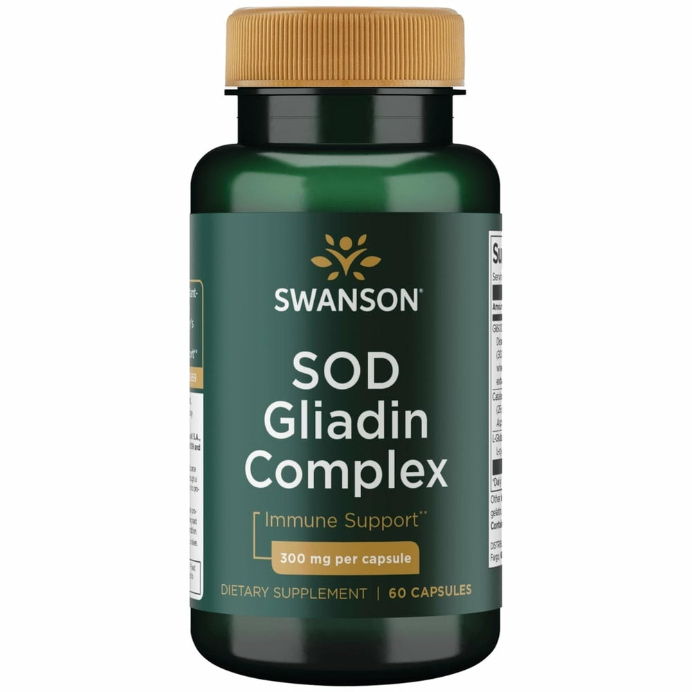 Swanson Sod Gliadin Complex bottle showing branding and packaging.