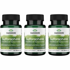 Swanson Sulforaphane bottle front showing 0.4% sulforaphane standardization