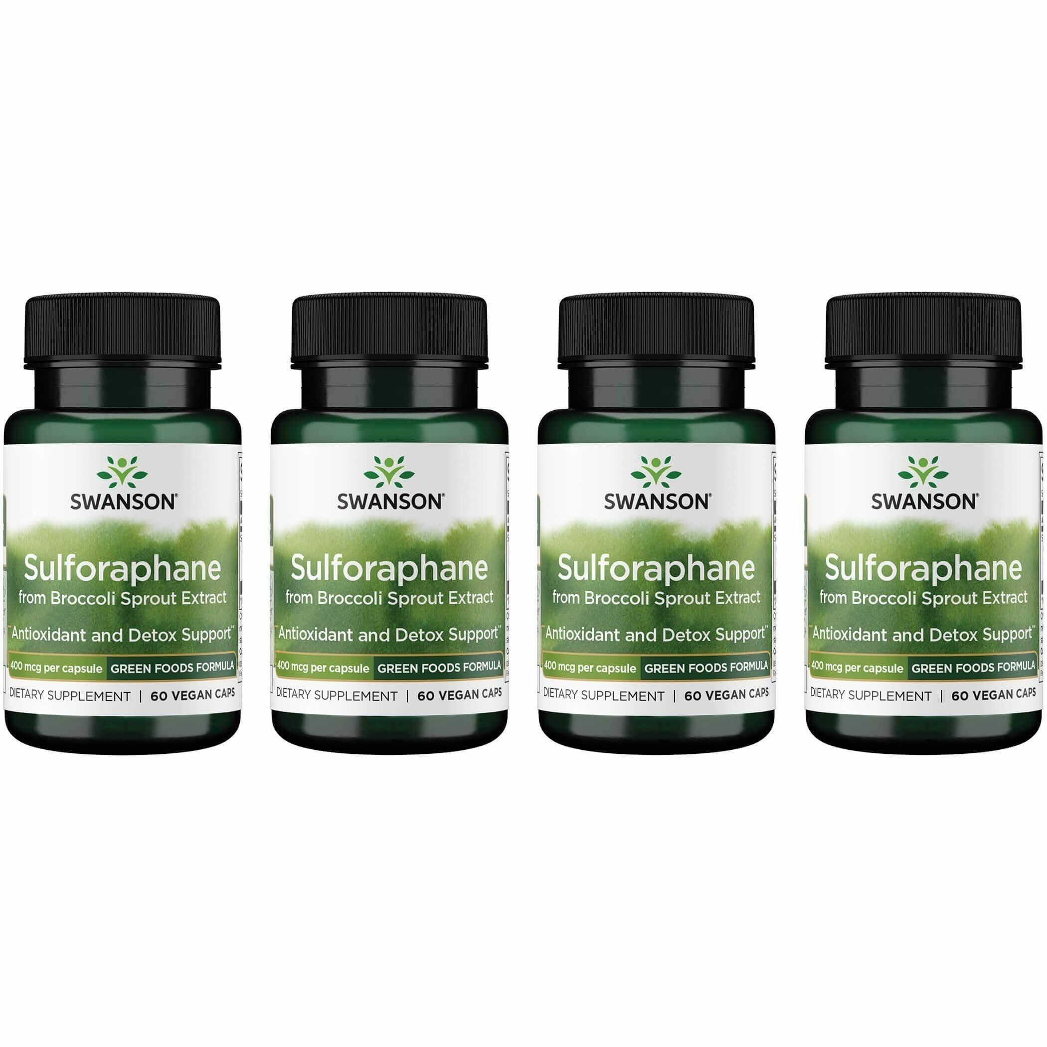 Swanson Sulforaphane capsules close-up for daily wellness support