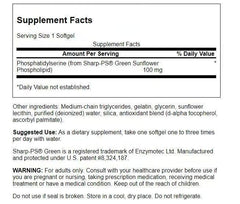 Swanson Sunflower Phosphatidylserine Soy-Free 100 mg bottle top close-up for easy swallowing