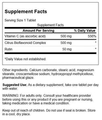 Swanson Supreme Vitamin C Complex tablets presented for daily immune and antioxidant use