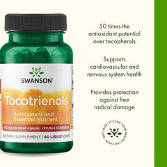 Swanson Tocotrienols packaging shot communicates trusted quality in capsule form