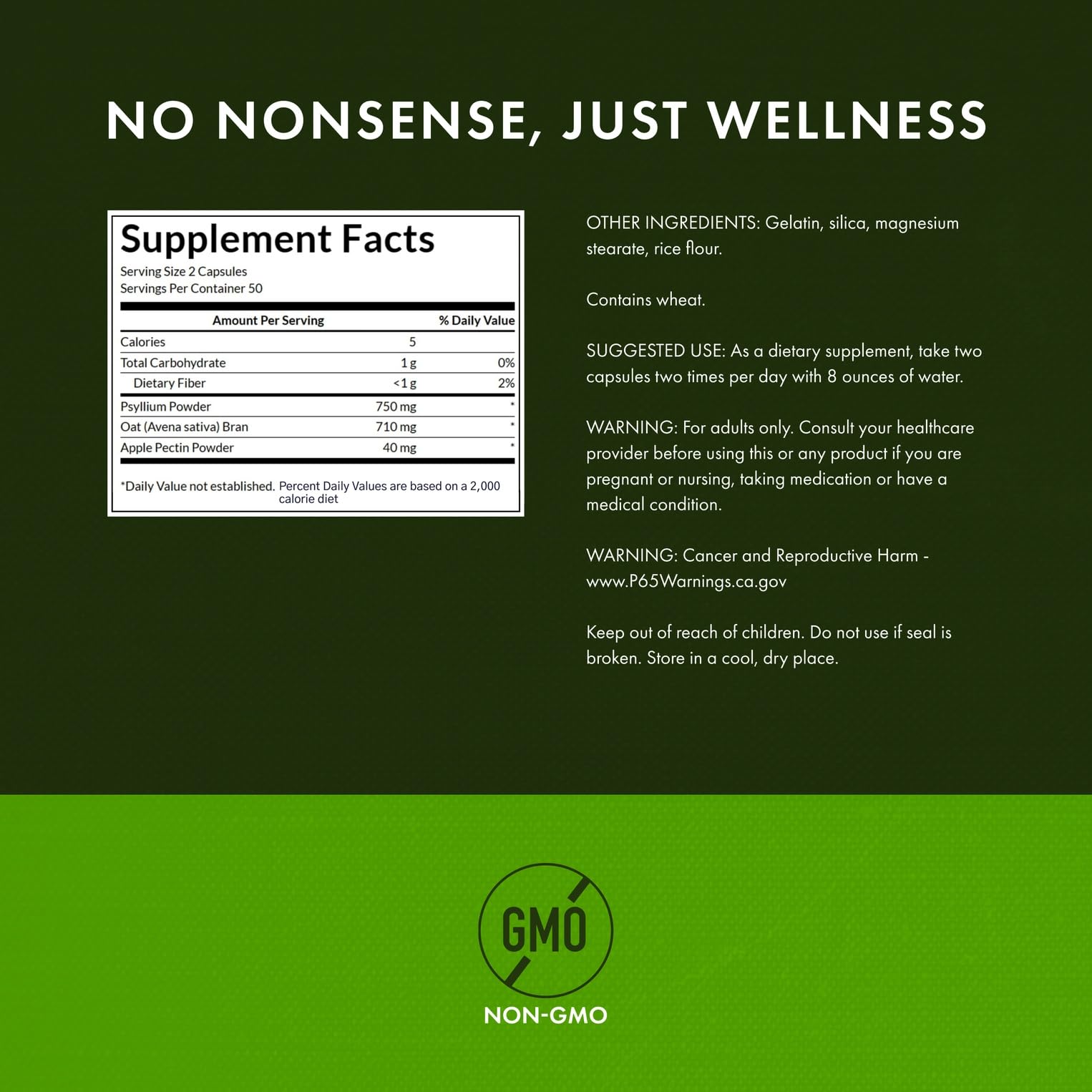 Swanson Tri-Fiber Complex 100 capsules for easy daily fiber supplementation.