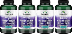 Swanson Triple Magnesium Complex bottle closeup supports everyday mineral balance