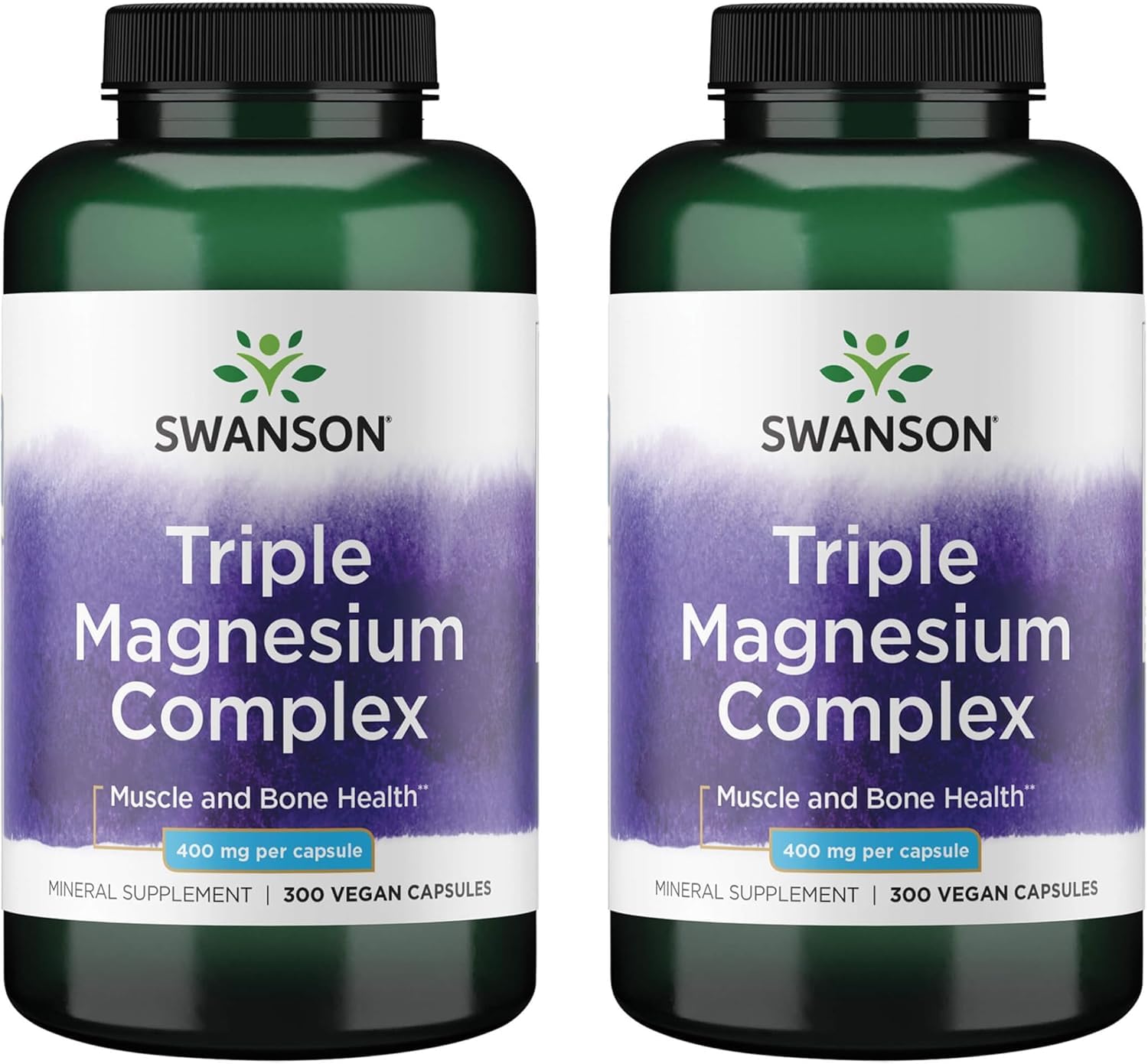 Swanson Triple Magnesium Complex bottle shown for daily mineral support.