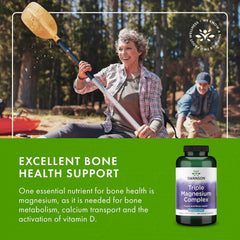 Lifestyle shot featuring Swanson magnesium supplement bottle for daily routine.