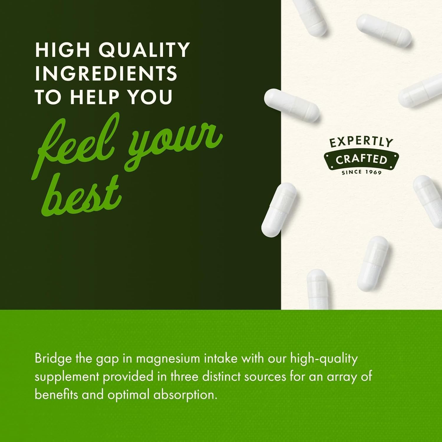 Swanson Triple Magnesium Complex packaging box shows vegan capsule availability