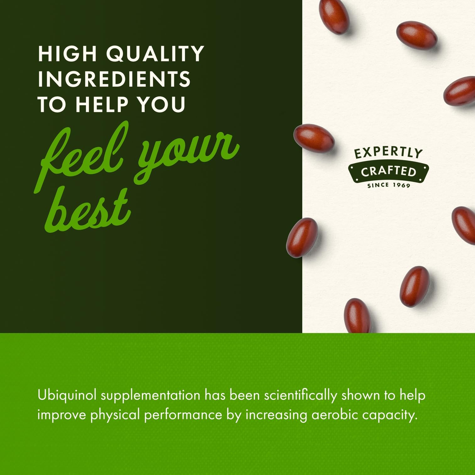 Swanson Ubiquinol label closeup notes Non-GMO origin and Kaneka source.